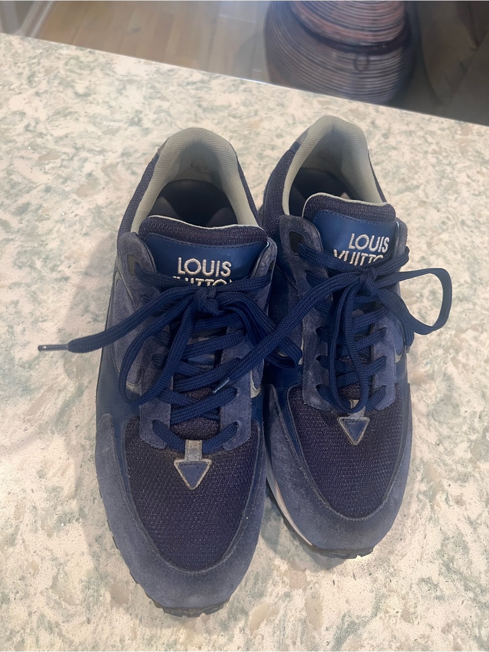 Louis Vuitton Navy Blue Men's Sneakers